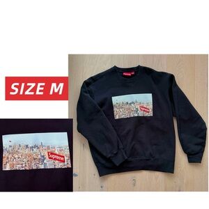 Like New| Unisex Supreme Aerial Crewneck Sweatshirt Black -M